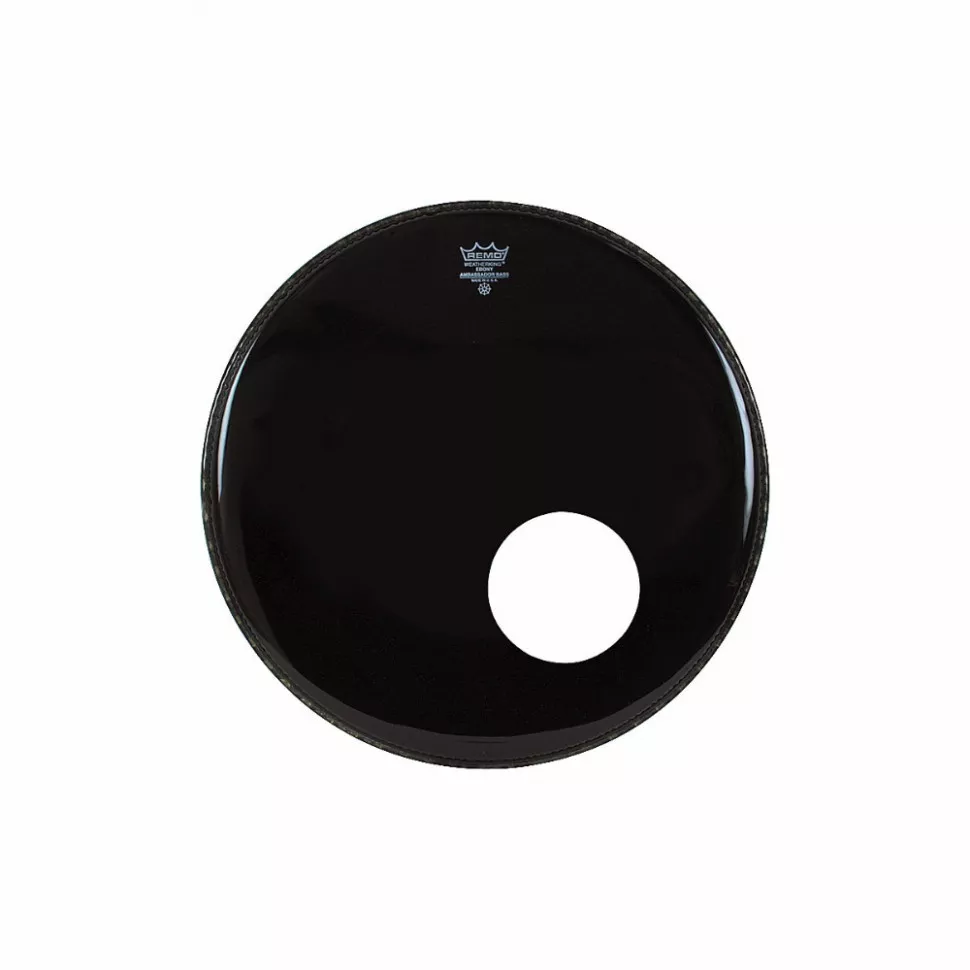 Remo POWERSTROKE3 22 EBONY W DYNAMO Remo POWERSTROKE3 22 EBONY W DYNAMO