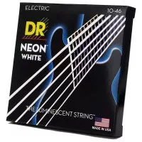 DR STRINGS NEON WHITE ELECTRIC - MEDIUM (10-46)