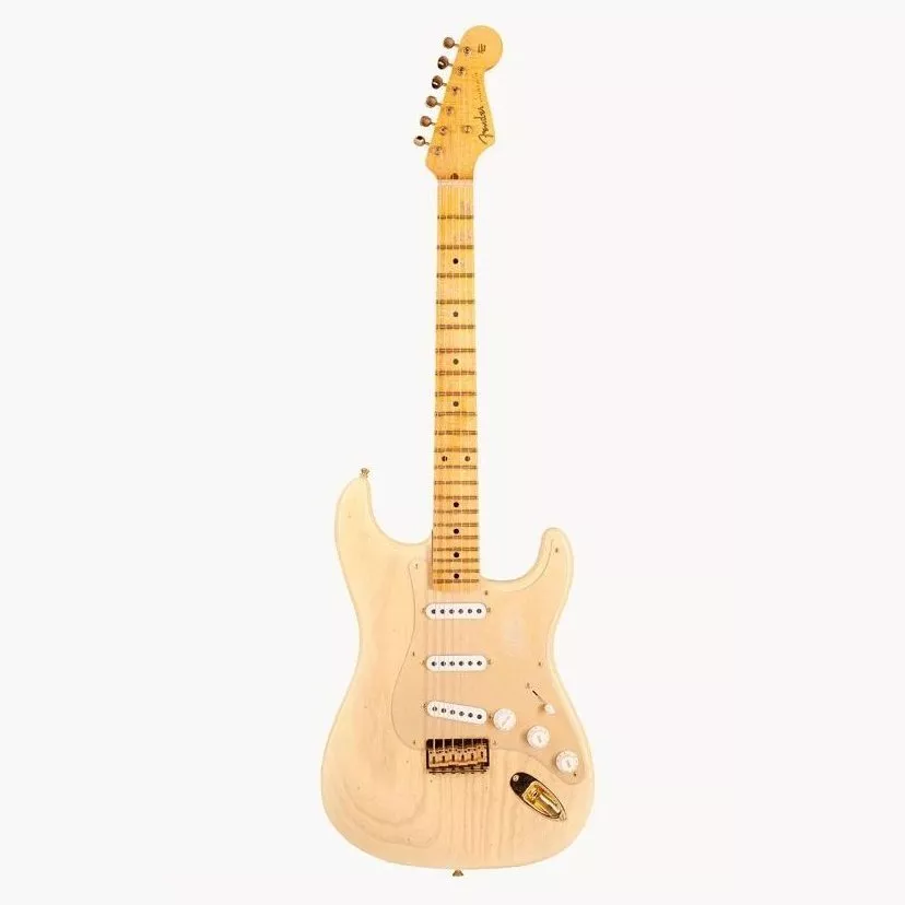 Fender Custom Shop Limited Edition '55 Hardtail Stratocaster Journeyman Relic Gold Hardware Natural Blonde