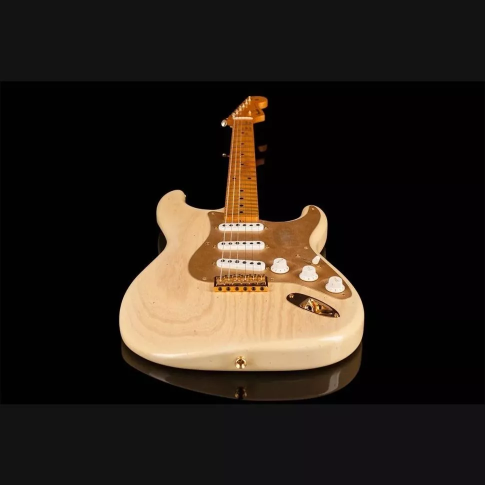 Fender Custom Shop Limited Edition '55 Hardtail Stratocaster Journeyman Relic Gold Hardware Natural Blonde