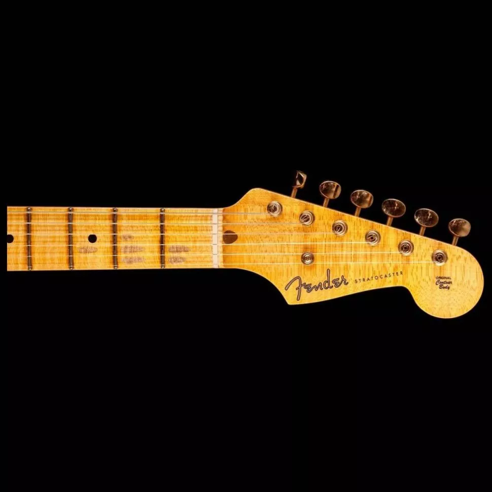 Fender Custom Shop Limited Edition '55 Hardtail Stratocaster Journeyman Relic Gold Hardware Natural Blonde