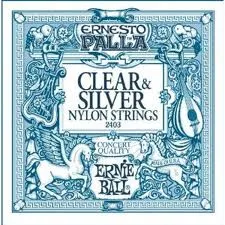 Ernie Ball P02403 Nylon Clear & Silver Ernie Ball P02403 Nylon Clear & Silver