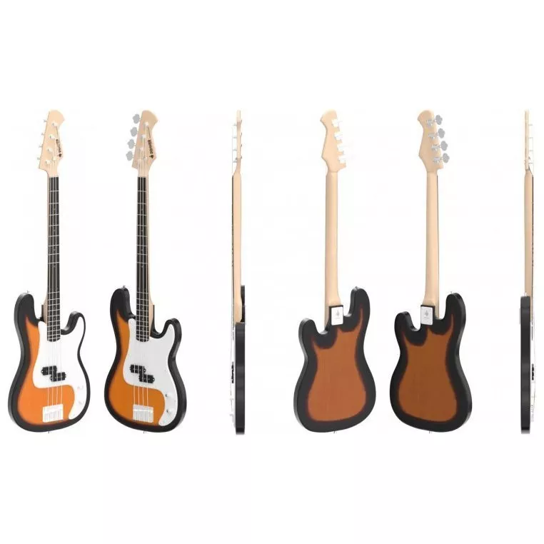 Donner Music DPB-510 Electric Bass Guitar Sunburst