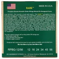 DR STRINGS RARE ACOUSTIC PHOSPHOR BRONZE - BLUEGRASS (12-56)