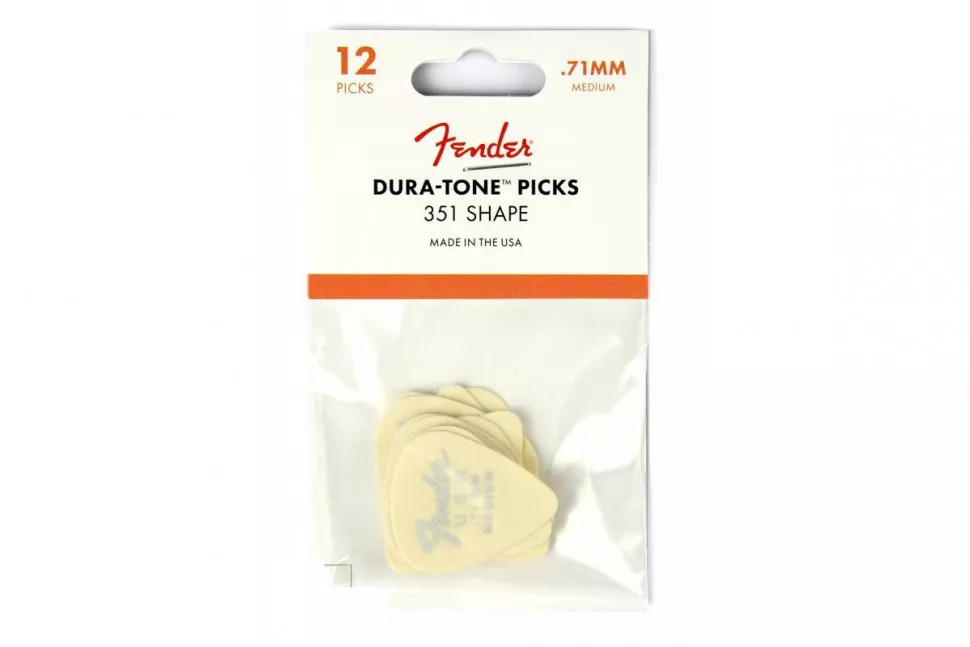 Fender 351 DURA-TONE .71 12-PACK OLYMPIC WHITE