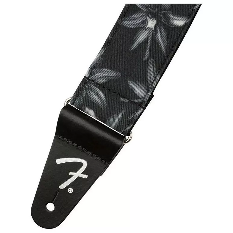 Fender Strap 2" Hawaiian Straps Black Floral