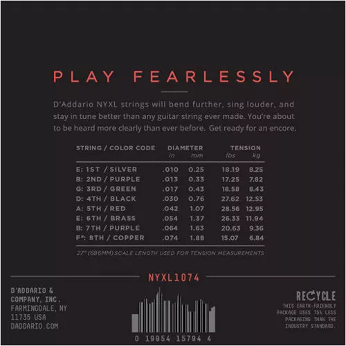 D'Addario NYXL1074 D'Addario NYXL1074