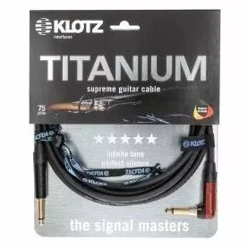 Klotz Titanium Instrument Cable Silentplug Angled 3 M
