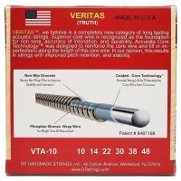 DR STRINGS VERITAS COATED CORE ACOUSTIC GUITAR STRINGS - EXTRA LIGHT (10-48)