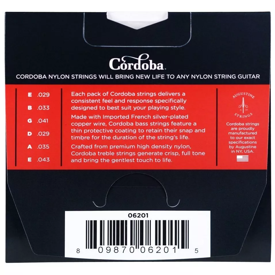 Cordoba 06201 Nylon Guitar Strings - Medium Cordoba 06201 Nylon Guitar Strings - Medium