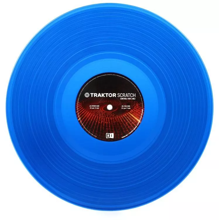 Native Instruments TRAKTOR SCRATCH Control Vinyl MK2 Blue