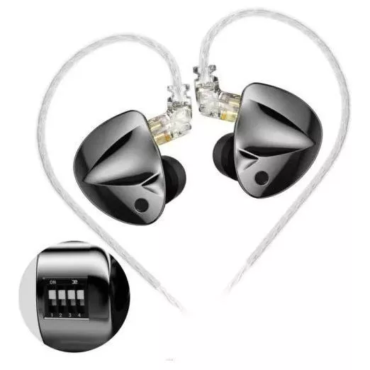 KZ Audio D-FI WITH SWITCH GRAY NO MIC