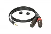 Klotz AY8 Y-CABLE STEREO MINI JACK - 2xXLR FEMALE BLACK 3 M