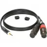 Klotz AY8 Y-CABLE STEREO MINI JACK - 2xXLR FEMALE BLACK 3 M