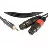 Klotz AY8 Y-CABLE STEREO MINI JACK - 2xXLR FEMALE BLACK 3 M