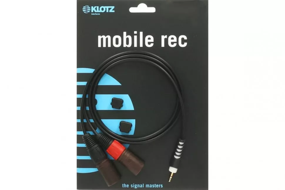 Klotz AY9 Y-CABLE STEREO MINI JACK - 2xXLR MALE BLACK 1 M