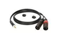 Klotz AY9 Y-CABLE STEREO MINI JACK - 2xXLR MALE BLACK 1 M