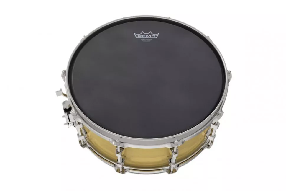 Remo EBONY 13' SUEDE AMBASSADOR Black Dot On Bottom Remo EBONY 13' SUEDE AMBASSADOR Black Dot On Bottom