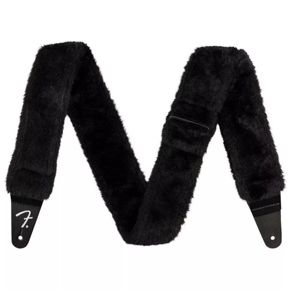 Fender Strap 2" Poodle Plush Strap Black