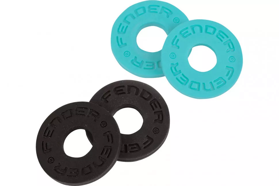 Fender STRAP BLOCKS 4 PK 2 BLK/2 DPB Fender STRAP BLOCKS 4 PK 2 BLK/2 DPB