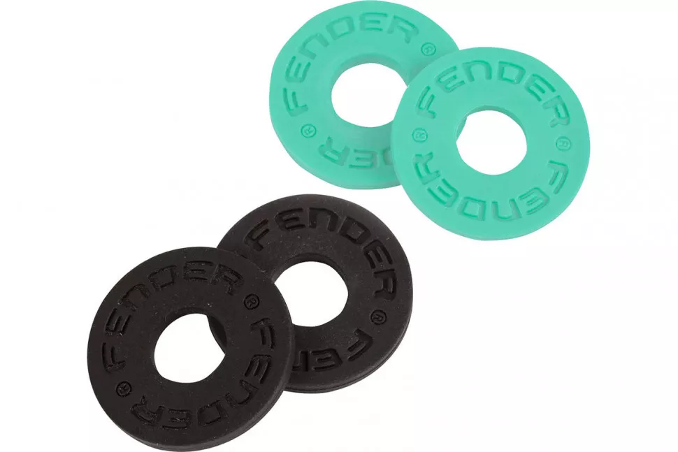 Fender STRAP BLOCKS 4 PK 2 BLK/2 SFG Fender STRAP BLOCKS 4 PK 2 BLK/2 SFG
