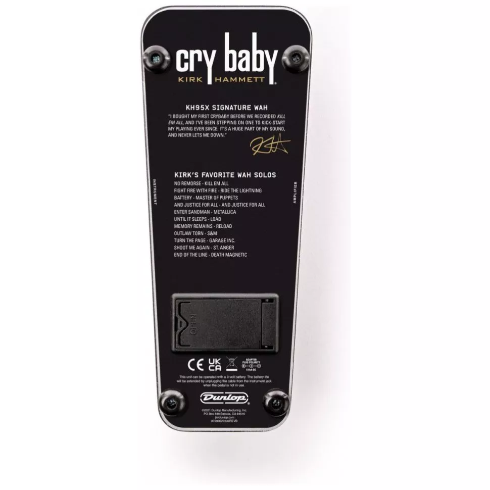 Dunlop KH95X KIRK HAMMETT COLLECTION CRY BABY WAH