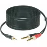 Klotz AY5 Y-CABLE STEREO MINI JACK - 2xJACK MONO BLACK 6 M
