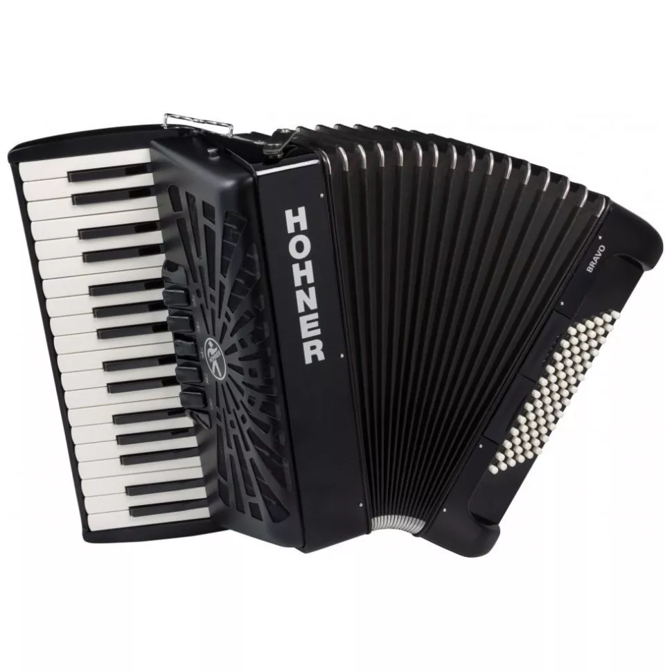 Hohner Bravo III 72 Black A16622 SilentKey