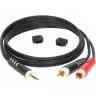 Klotz AY7 Y-CABLE STEREO MINI JACK - RCA BLACK 1 M