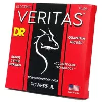 DR STRINGS VERITAS COATED CORE ELECTRIC GUITAR STRINGS - LIGHT TO MEDIUM (9-46)
