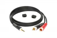 Klotz AY7 Y-CABLE STEREO MINI JACK - RCA BLACK 3 M