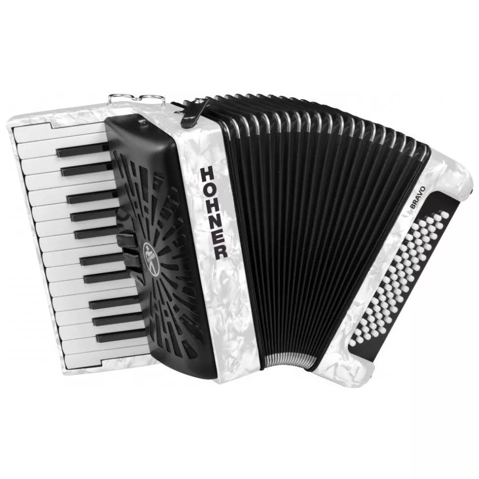 Hohner Bravo III 96 White A16712 SilentKey
