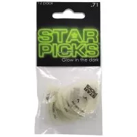 Cleartone EVERLY GLOW IN THE DARK STAR PICK MEDIUM .71mm (12-PACK)