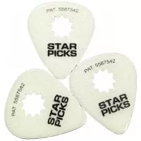 Cleartone EVERLY GLOW IN THE DARK STAR PICK THIN .46mm (12-PACK)