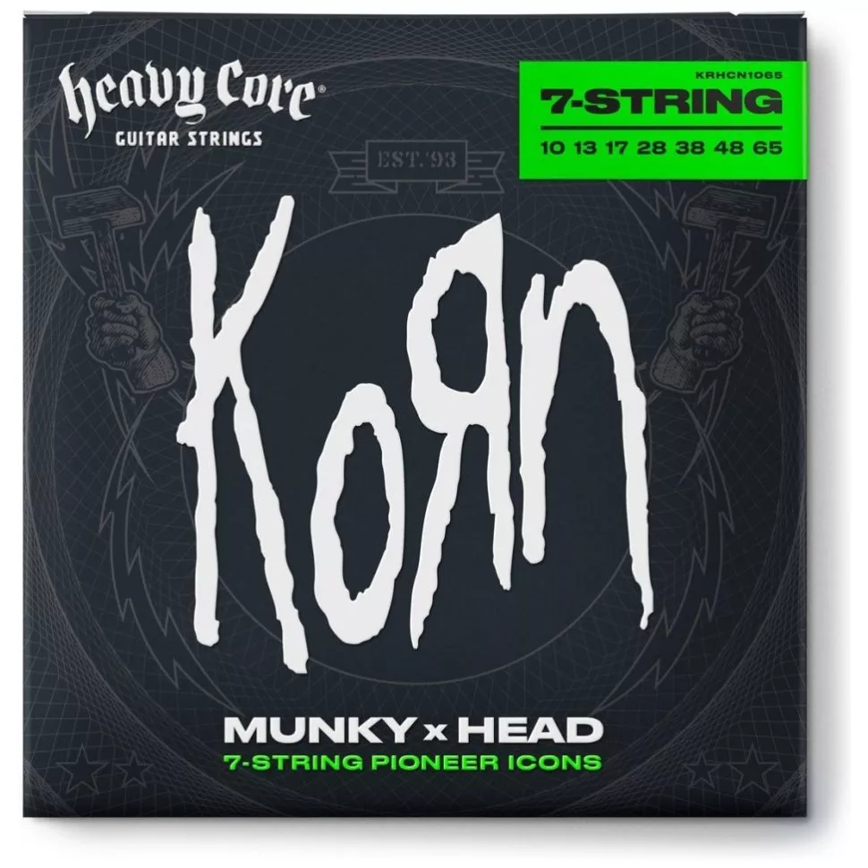Dunlop KRHCN10657 HEAVY CORE KORN GUITAR STRINGS (10-65)