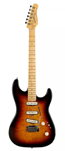 Godin Progression Vintage Burst Flame MN with Bag