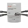 Fender CABLE PROFESSIONAL SERIES 6" PATCHES (PAIR) BLACK