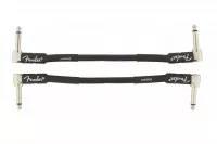 Fender CABLE PROFESSIONAL SERIES 6&quot; PATCHES (PAIR) BLACK
