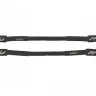 Fender CABLE PROFESSIONAL SERIES 6" PATCHES (PAIR) BLACK