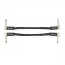 Fender CABLE PROFESSIONAL SERIES 6" PATCHES (PAIR) BLACK