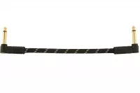 Fender CABLE DELUXE SERIES 6&quot; PATCHES (BOWL) BLACK TWEED