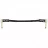 Fender CABLE PROFESSIONAL SERIES 6" PATCHES (BOWL) BLACK
