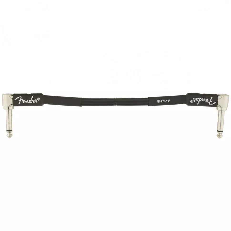 Fender CABLE PROFESSIONAL SERIES 6" PATCHES (BOWL) BLACK