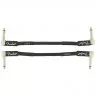 Fender CABLE PROFESSIONAL SERIES 6" PATCHES (BOWL) BLACK