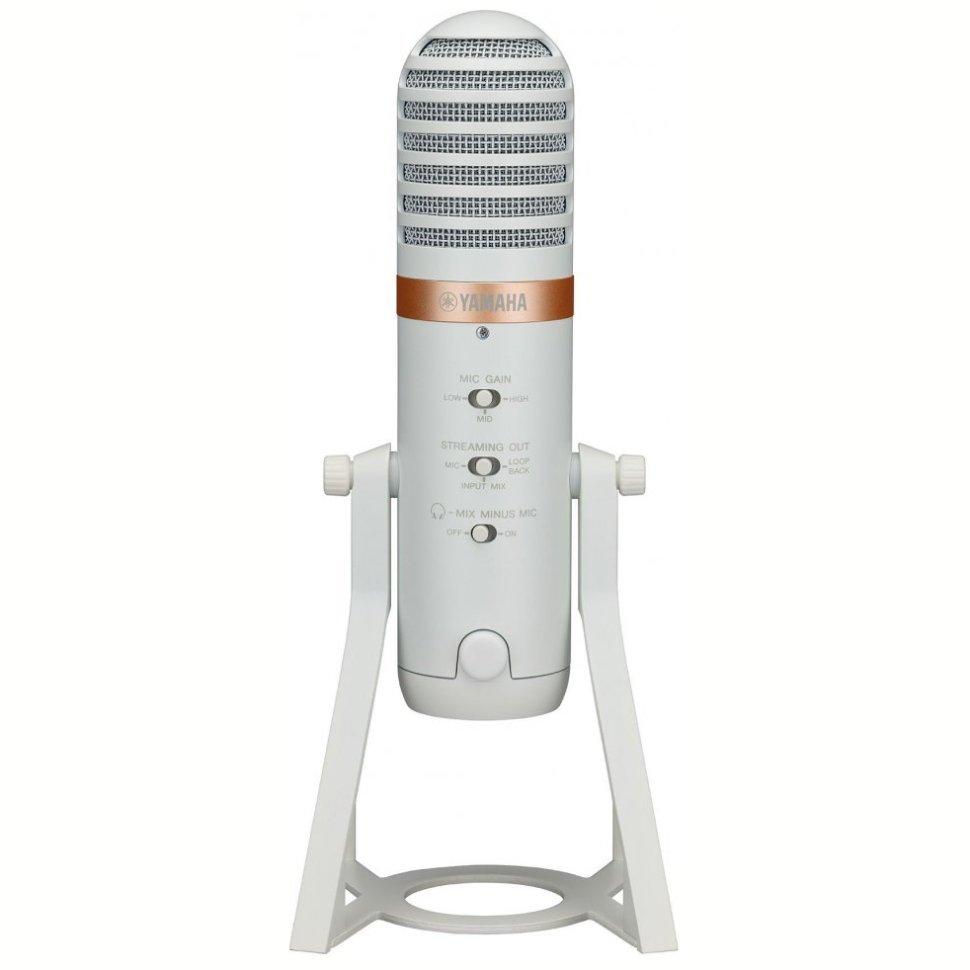 Yamaha AG01 Live Streaming USB Microphone (White)