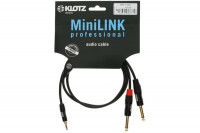 Klotz KY5-090 MINILINK PRO Y-CABLE BLACK 0.9 M