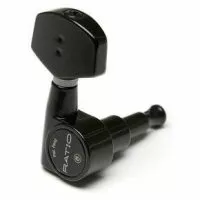 Graph Tech PRL-9721-B0 Staggered Electric Locking 6 In-line Black 2 Pin