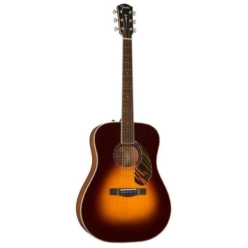 Fender Pd-220E Dreadnought With Case 3-Color Vintage Sunburst