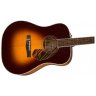 Fender Pd-220E Dreadnought With Case 3-Color Vintage Sunburst