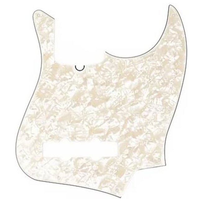 Fender Pickguard Contemporary Jazz Bass 10-Hole White Pearl